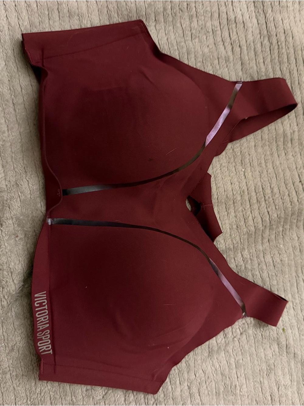 Victoria Sport Deep Wine High-Support Seamless Sports Bra